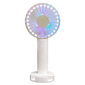 Flashing LED Changing Patterns Mini Light-Up Handheld Fan