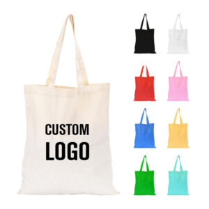 Custom Personalised Cotton Grocery Shopping Tote Bags