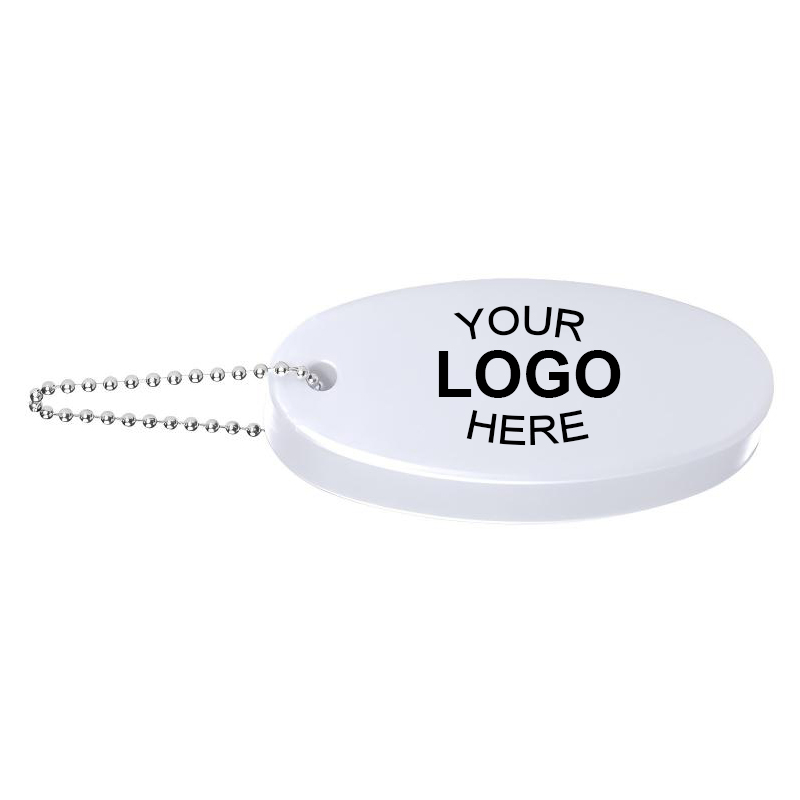 Custom Logo White Floating Foam Keychains with Your Brand