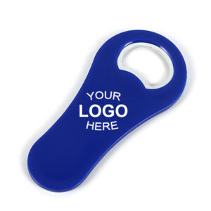 Custom Logo Magnetic Plastic Beer Bottle Opener as Gifts (Blue)