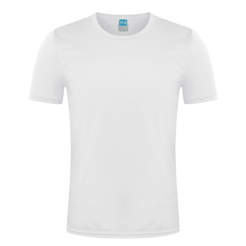 Custom Quick Dry Workout Athletic Running Swim Men's Short Sleeve T-Shirt - Image 2