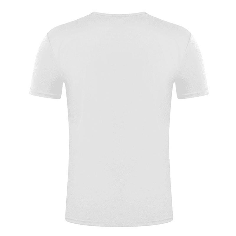 Custom Quick Dry Workout Athletic Running Swim Men's Short Sleeve T-Shirt - Image 3