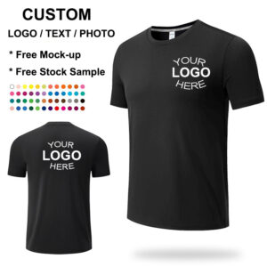 Custom Logo Quick Dry Workout Athletic Running Short Sleeve Men's T-Shirt