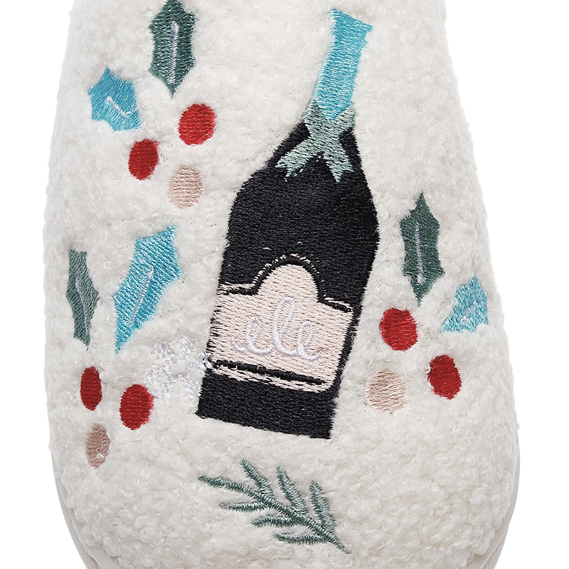 Design Your Own Logo Cozy Fuzzy House Indoor Home Use Warm Winter Slippers Customized - Image 3