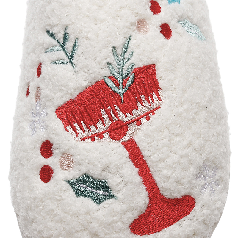 Design Your Own Logo Cozy Fuzzy House Indoor Home Use Warm Winter Slippers Customized - Image 4