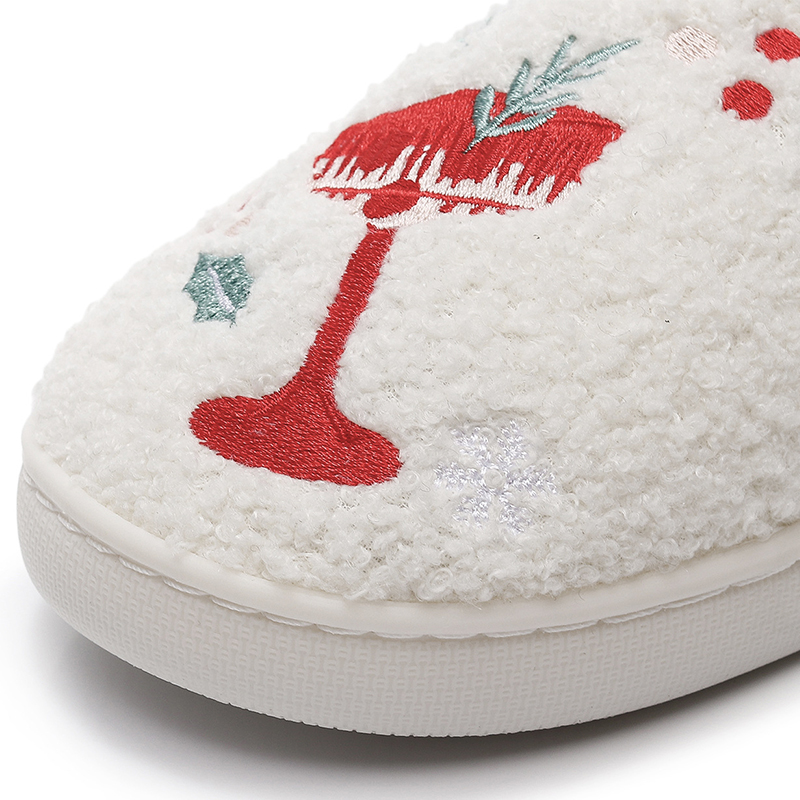 Design Your Own Logo Cozy Fuzzy House Indoor Home Use Warm Winter Slippers Customized - Image 5