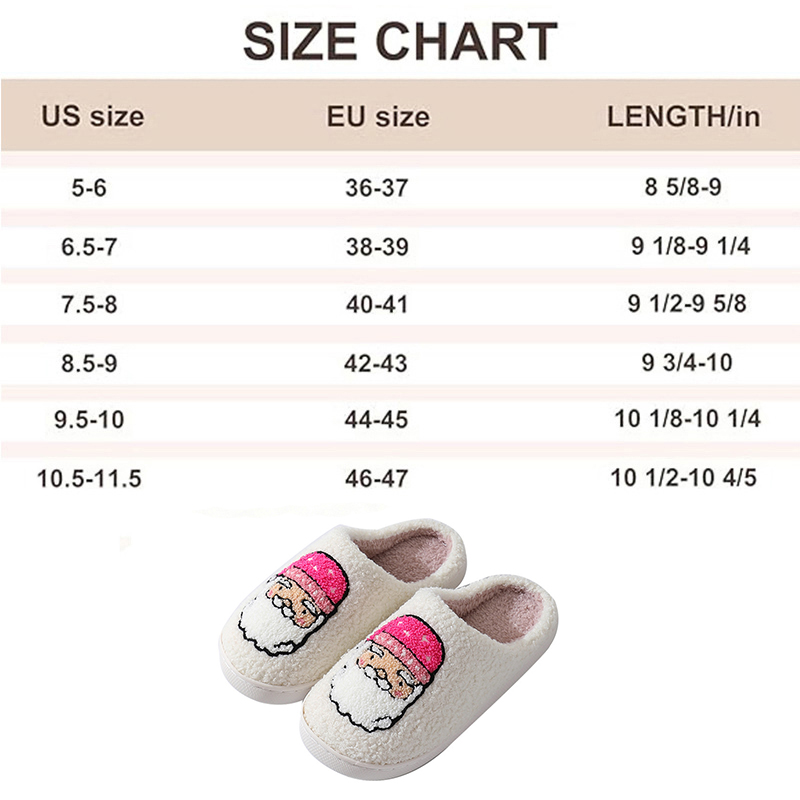 Custom Your Logo Cozy Fuzzy House Indoor Home Use Christmas Warm Winter Slippers - Image 2