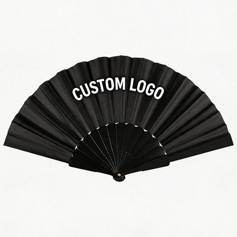Wholesale Factory Custom Logo Promotional 9 Inch Small Plastic Folding Hand Fans