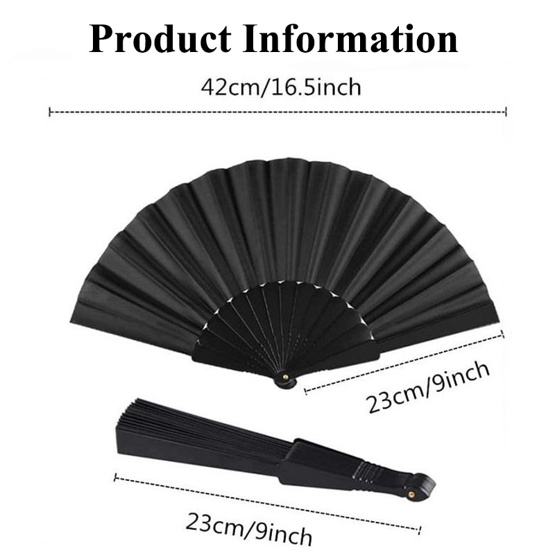 Wholesale Factory Custom Logo Promotional 9 Inch Small Plastic Folding Hand Fans - Image 2