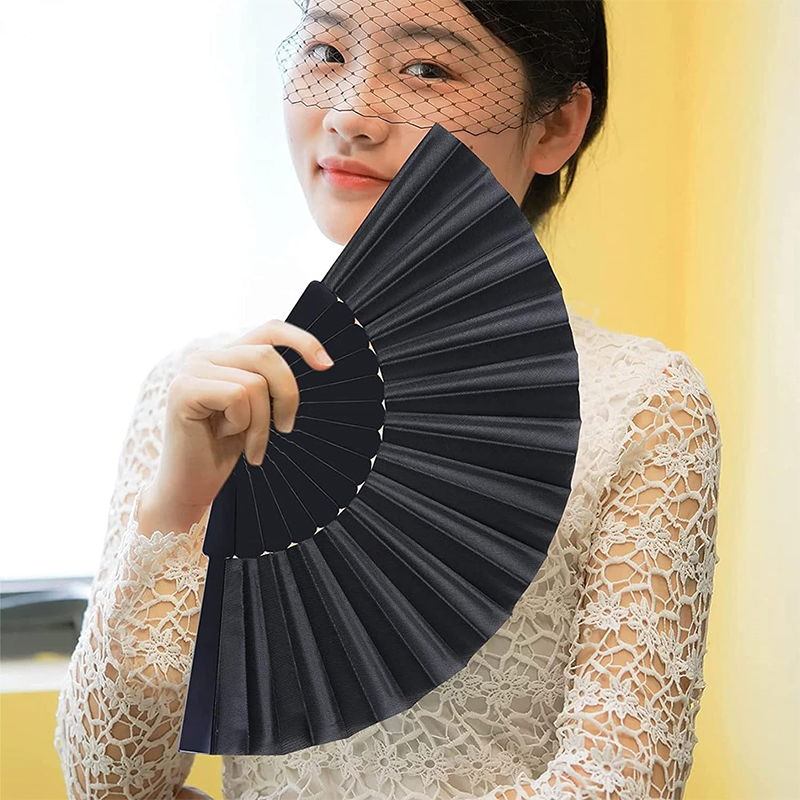 Wholesale Factory Custom Logo Promotional 9 Inch Small Plastic Folding Hand Fans - Image 7