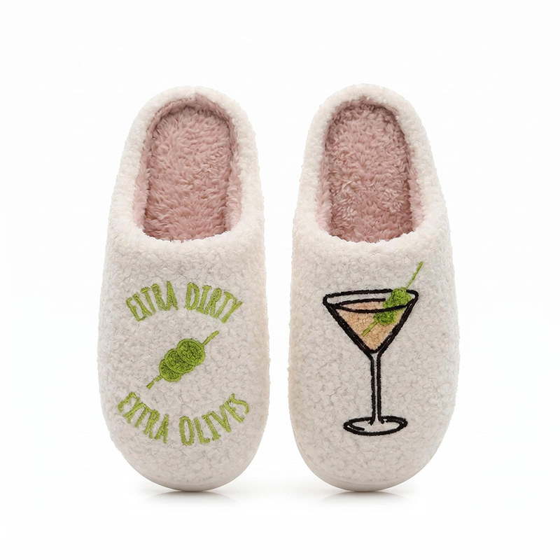 Custom Your Own Design Soft Cozy Memory Foam Fuzzy Fluffy Indoor Home Winter Slippers