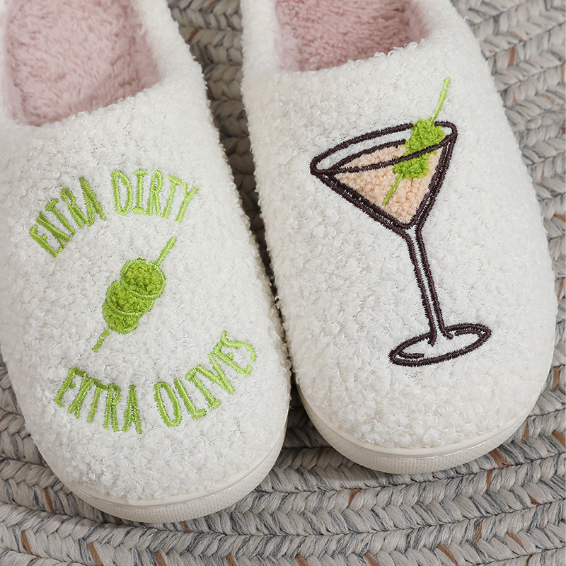 Custom Your Own Design Soft Cozy Memory Foam Fuzzy Fluffy Indoor Home Winter Slippers - Image 3