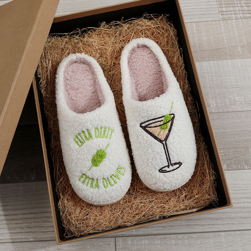 Custom Your Own Design Soft Cozy Memory Foam Fuzzy Fluffy Indoor Home Winter Slippers - Image 5