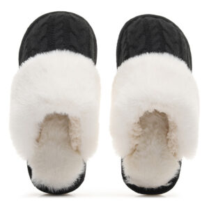 Custom Your Own Design Plush Casual Retro Knit Fuzzy Memory Foam Warm House Slippers