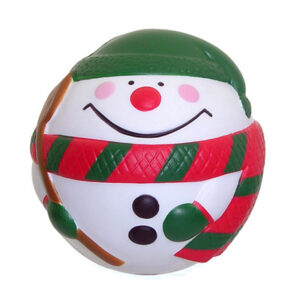 Custom Advertising Promotional Gifts PU Foam Stress Relief Snowman Toys for Christmas