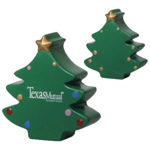 Custom Polyurethane PU Foam Christmas Tree Stress-relieving Toy for Promotion